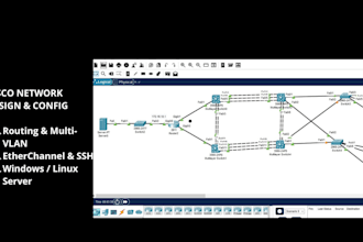 design and configure cisco networks with routing and vlans