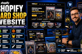 build a shopify website for sports card shops and whatnot sellers