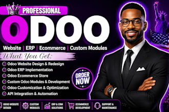 be your odoo developer for website erp module customization odoo website design