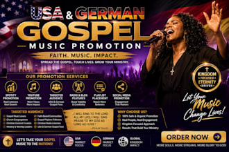 usa german gospel music promotion gospel promotion targeted audience
