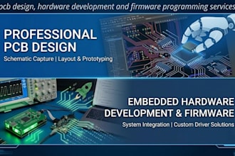 pcb design, hardware development and firmware programming services