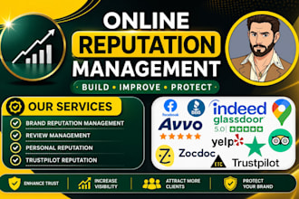 manage your brand reputation with online reputation management, ORM service