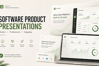create a professional software product presentation
