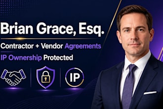 draft a contractor or vendor agreement that protects your intellectual property
