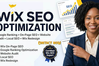 do wix onpage seo optimization, wix website development or wix redesign
