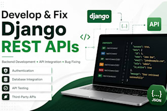 develop and fix django rest apis