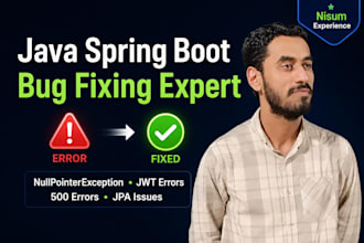 fix bugs in your java spring boot application