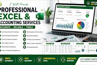 excel data entry, invoice tracking, payroll and accounting support