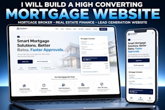 create a high converting mortgage broker website lender website loan website