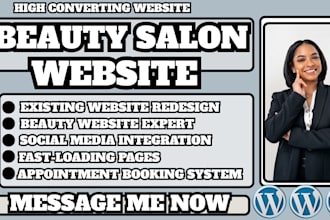 nail salon website, beauty salon website, spa website, nail studio website