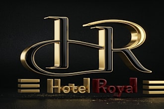 design a metallic gold logo