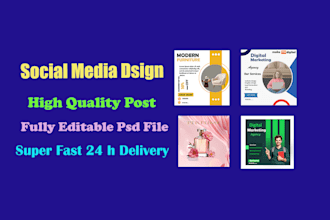 design creative social media posts