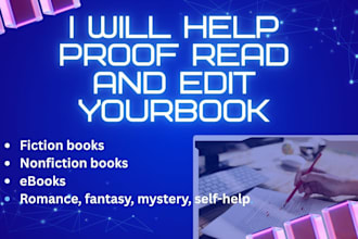 edit and proofread your fiction or nonfiction book