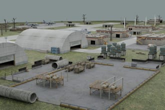 create realistic 3d terrain infrastructure and environment models
