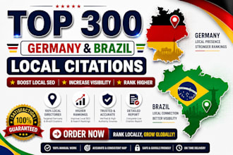create germany and brazil local citations and directory submission