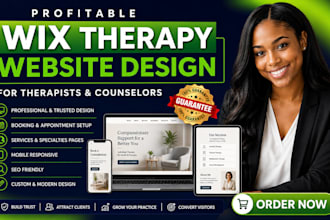 design a wix therapy website for therapists and counselors