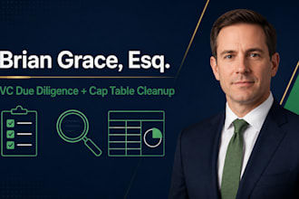 prepare your startup for vc due diligence and clean up your cap table legal help