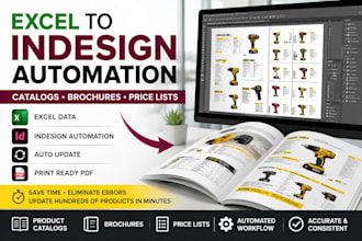 automate germany adobe indesign brochure product catalogs excel PDF data merge