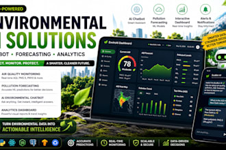 do environmental ai chatbot, pollution forecasting web app, analytics dashboard