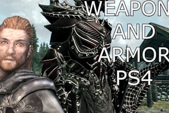 make skyrim or fallout 4 mod, armor, weapon or port game asset, ffxiv armor