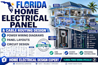 create florida home electrical panel and cable routing design for wiring diagram
