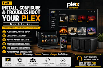 install, configure and troubleshoot your media server