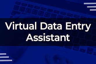 be your data entry virtual assistant