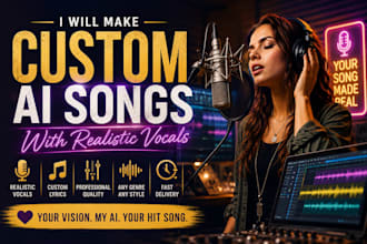 make custom ai songs with realistic vocals
