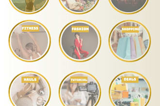 design luxury instagram posts and highlight covers