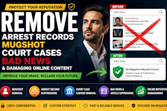 remove arrest records mugshot court cases bad news and damaging online content