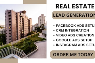 real estate lead, real estate facebook ads, real estate google ads, video ads