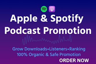 spotify podcast promotion and grow organic listeners downloads