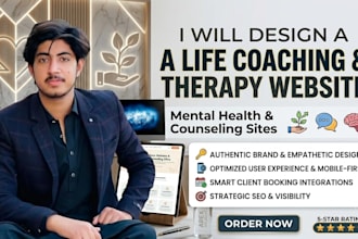 design a life coaching, therapy, mental health and counseling website