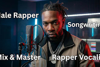 record custom male rap vocals for your beat or song