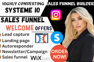 build systeme io sales funnel, systeme io landing page, systeme io website