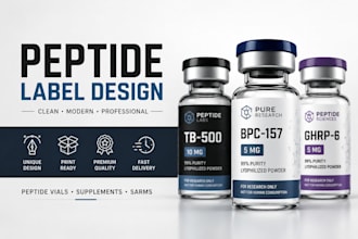 do peptide label design peptide vial sarms peptide label supplement vial labels