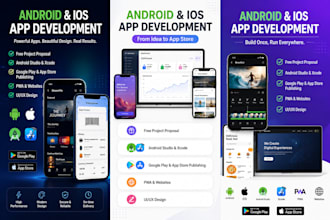 develop android and ios apps with a free project proposal, fast and cheap