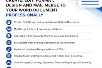 format, edit, design microsoft word document formatting, ms office expert