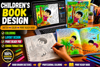 design print ready childrens story books