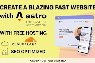 build a blazing fast astro website with free hosting