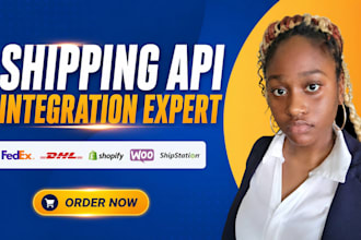 integrate fedex dhl usps shipstation shipping API with shopify woocommerce