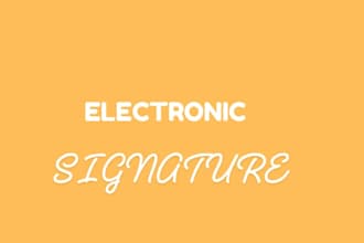 design an electronic signature