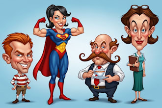 draw a caricature, cartoon caricatures