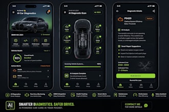 develop new gen ai car diagnostic app, mechanic app, car wash app,car dealership