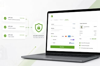 integrate shopify payment gateway and setup essential apps