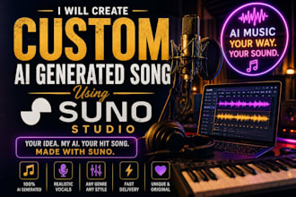 create a custom ai generated song using suno studio