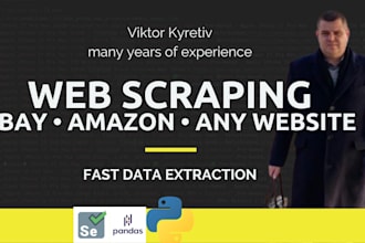 build a custom python web scraper or marketplace parser