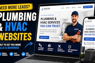 build a high converting hvac website and plumbing website