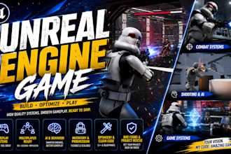 do unreal engine game development, create unreal engine game, ue5 blueprints