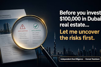 do independent due diligence on any dubai real estate project
